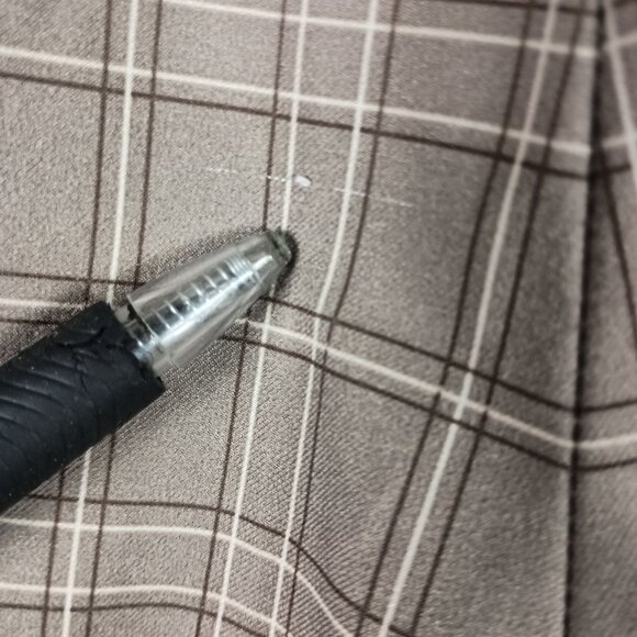 Pebble Beach Performance Mens Plaid Golf Shorts Size 36 Beige Casual Walking - Picture 7 of 8